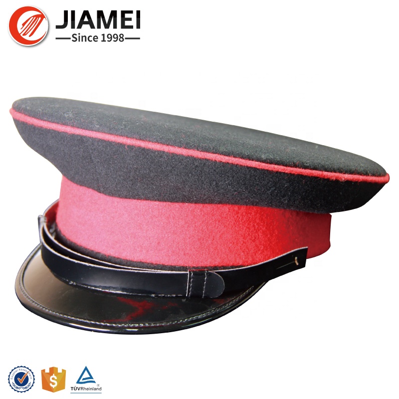High quality military cap army officer general cap peaked cap